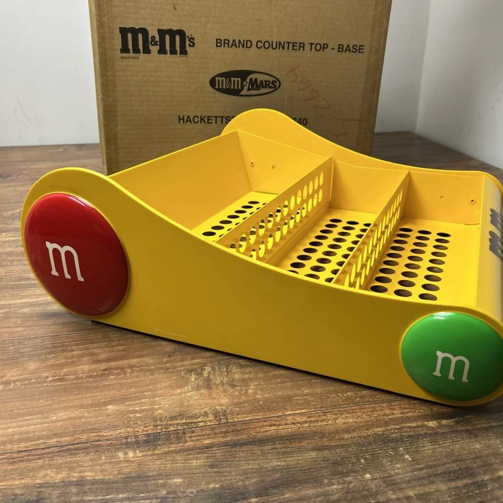 Vintage M&M Countertop Store Display Rack Candy Holder 1996 New/w Open‎ Box